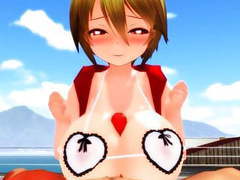 RefleXXX presents: Mmd - titjob at the beach pov.