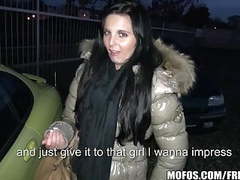 RefleXXX presents: Public pickups - young czech exhibitionist fucks for cash