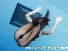 RefleXXX presents: Zuzanna is swimming in pantyhose in the pool