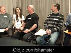 RefleXXX presents: 5 old men gang bang nasty young blonde nurse