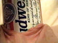 RefleXXX presents: Extreme object insertion using a budweiser beer can