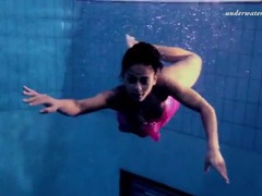 RefleXXX presents: Pink lingerie and panties on girl swimming