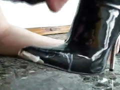 RefleXXX presents: Licking cum from boots of mistress