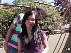 RefleXXX presents: German milf talk to fuck for money on street in holiday