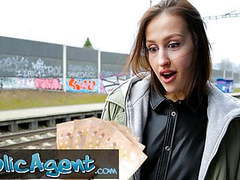RefleXXX presents: Public agent train station smoker gets her tits out to pay
