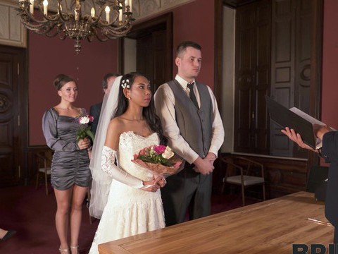 RefleXXX presents: Hot ass bride killa raketa drops her panties to ride a hard dick