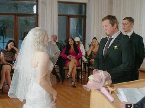 RefleXXX presents: Dirty bride kristy waterfall rides a lover while people watch