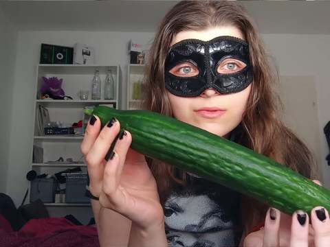 RefleXXX presents: 18yo teen fucks huge cucumber!!!  small tits, shy teeny, perfect body  amateur teen
