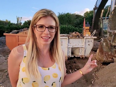 RefleXXX presents: Outdoors video of sexy blonde wife cory chase with glasses