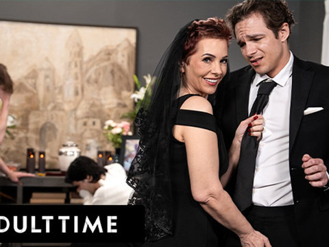 RefleXXX presents: Adult time - horny tattooed gilf ruby lynne caught fucking big dick stud during her hubby's funeral!