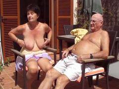 RefleXXX presents: Old babe outdoors showing her tits