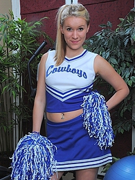 RefleXXX presents: Cheerleader Kristi Kay drops pompoms and gets naked