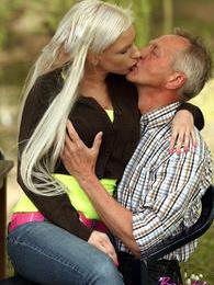 RefleXXX presents: Horny blonde teenage beauty riding an old stiff schlong