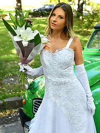 RefleXXX presents: Naughty bride Rebecca Volpetti takes a photographer assistant's stiff dick