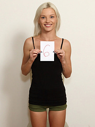 RefleXXX presents: Blond hungarian teen Zazie Skymm gets completely naked during a solo shoot